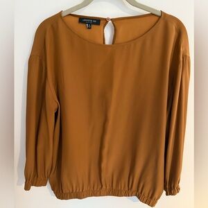 Lafayette 148 New York Copper Blouse